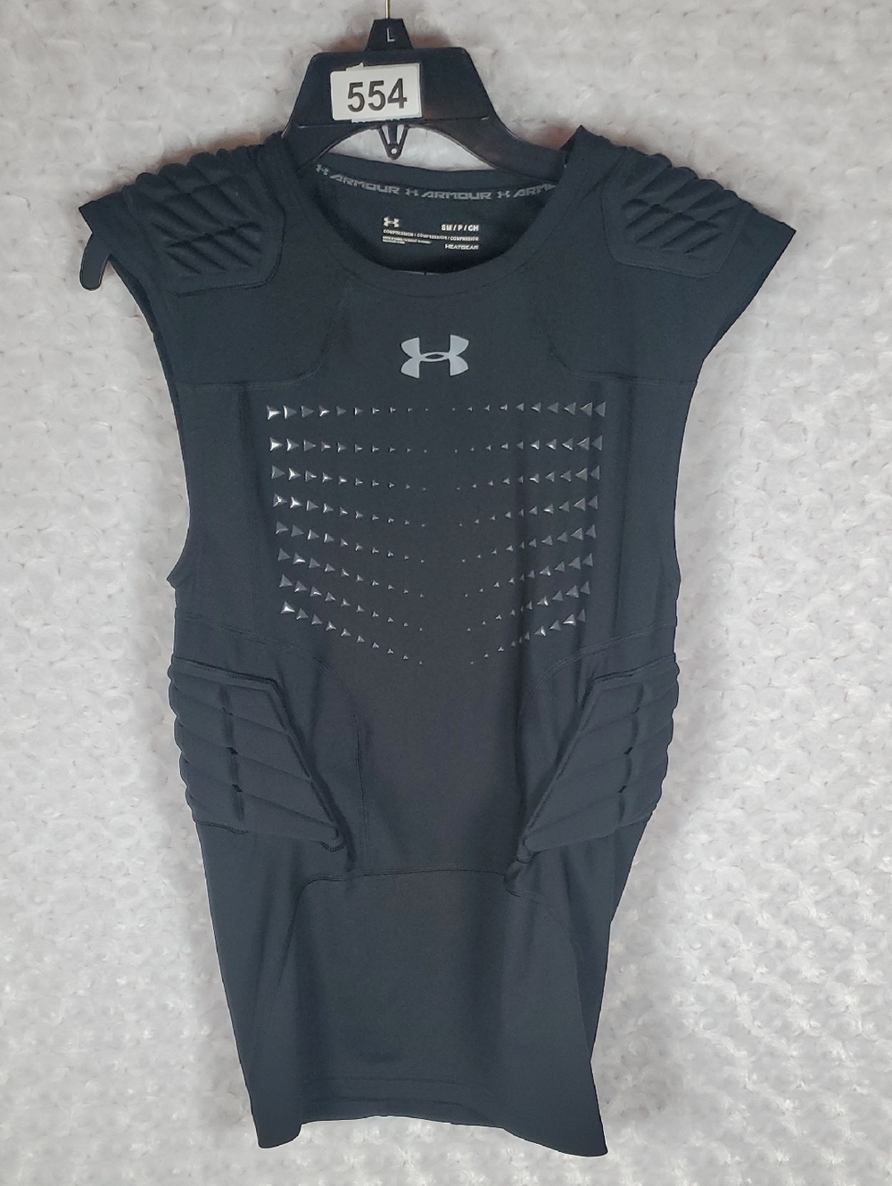 Under Armour Black Sleeveless Padded Compression Top Mens S